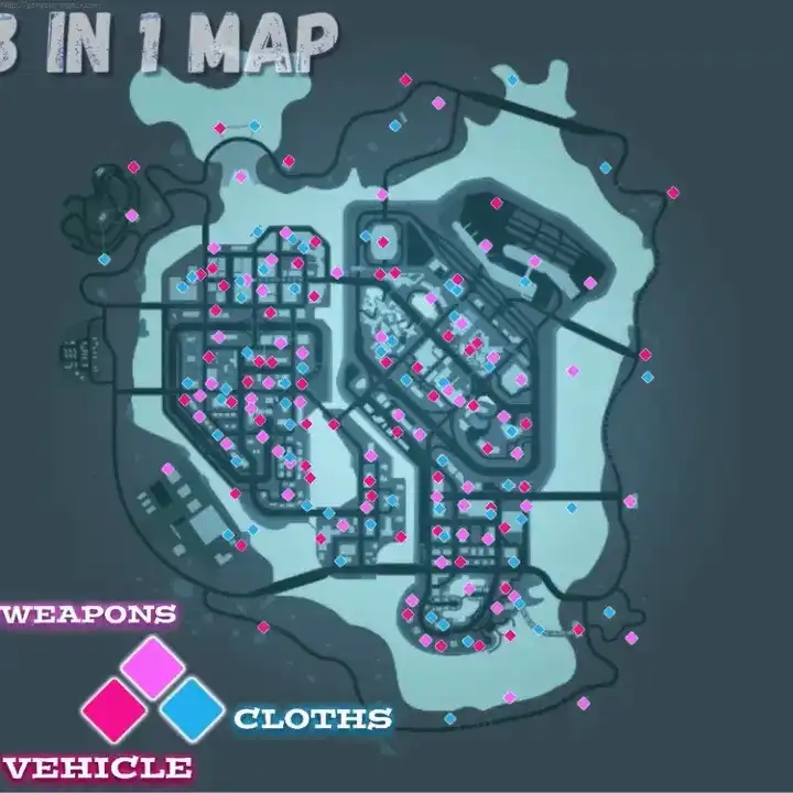 Gangstar Vegas Map