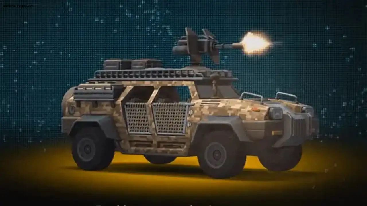 Camouflaged Convoy Tank