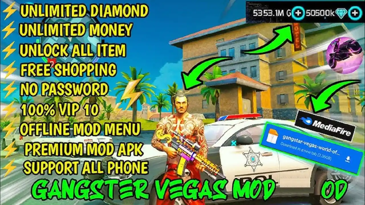 Gangstar Vegas MOD APK Unlimited Money