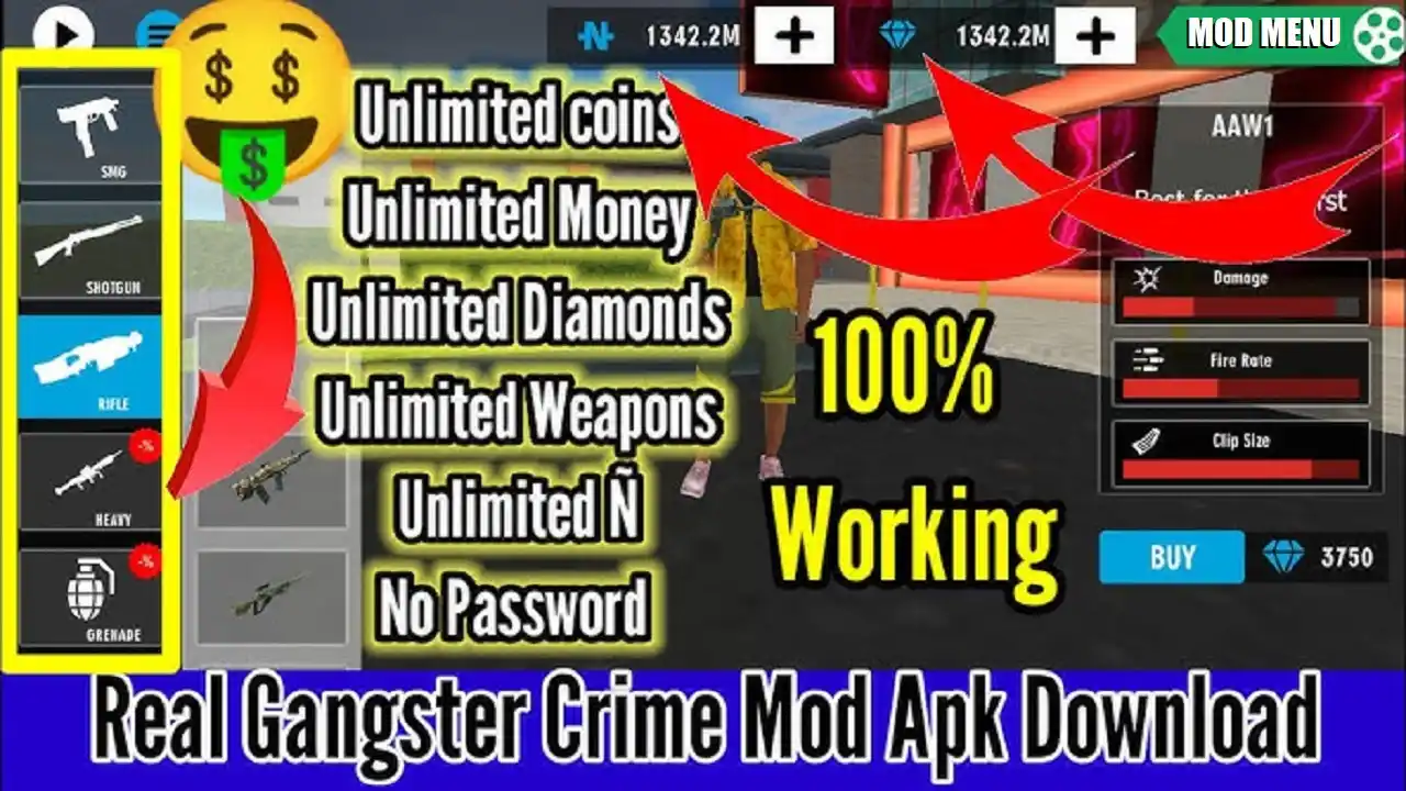 Real Gangster Crime Mod APK Unlimited Money
