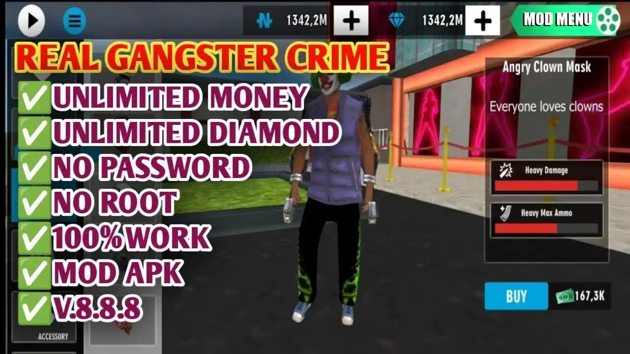 Real Gangster Crime Mod APK Unlimited Money