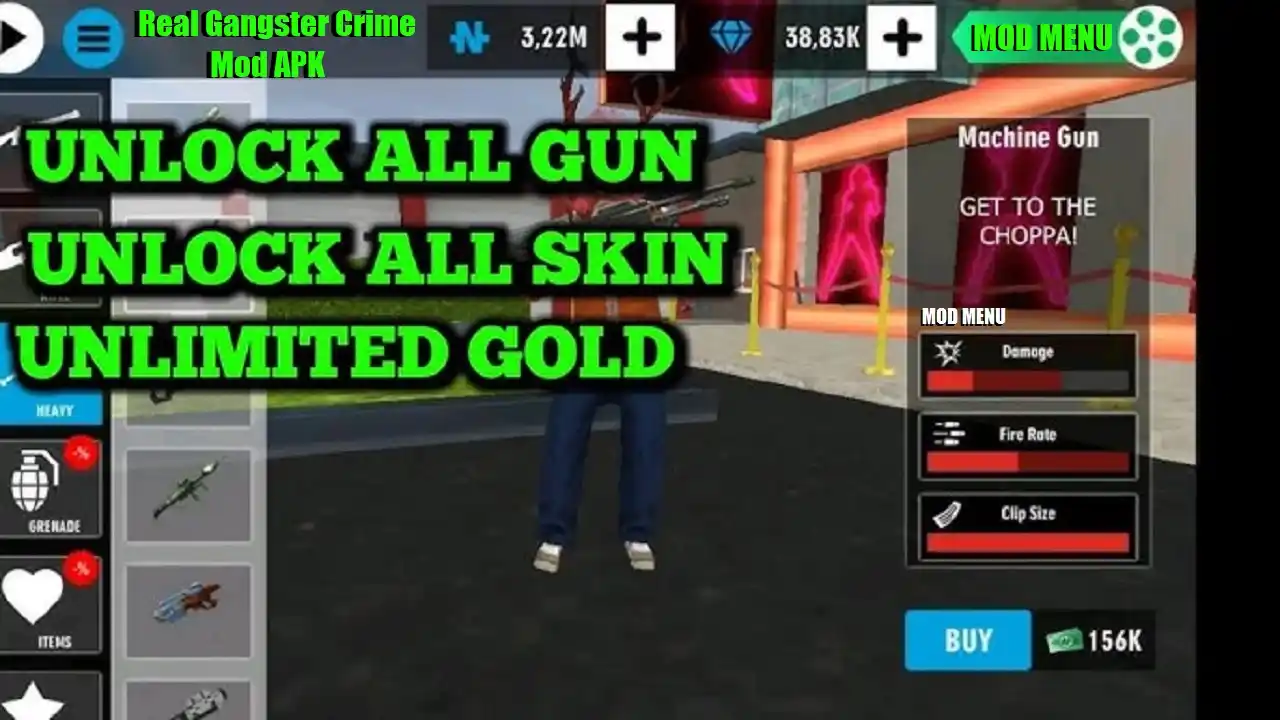 Real Gangster Crime Mod APK Unlimited Money